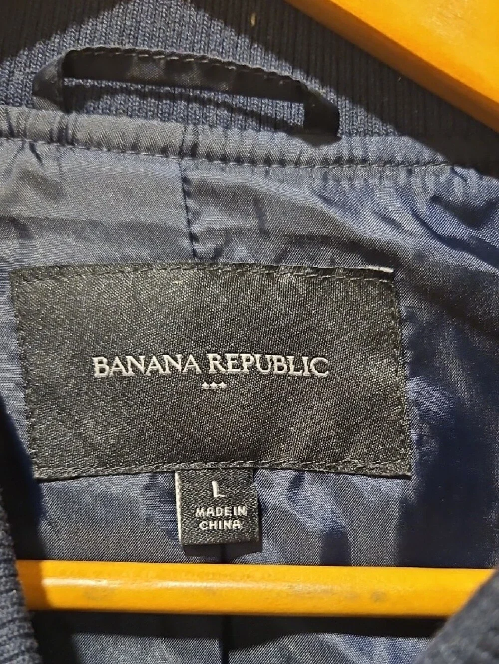 Banana Republic Men's Dark Navy Bomber Jacket